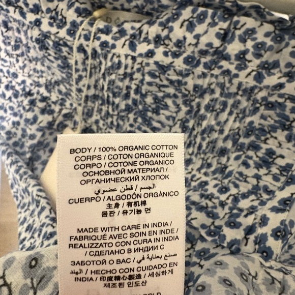 Doen Cornflower Blue Floral Blouse - Picture 9 of 9